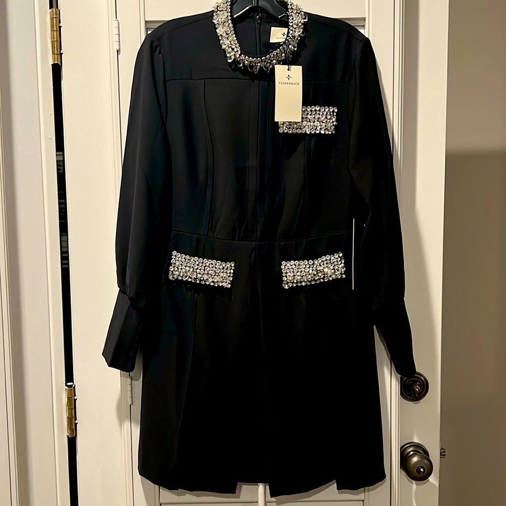 Truckernuck hoyt long sleeve dress with embellishments.NWT
